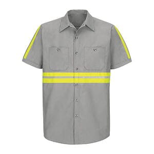 Men's Tall Enhanced Visibility Industrial Work Shirt - SP24ET