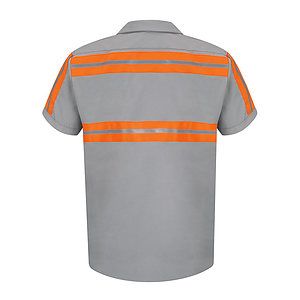 Men's Tall Enhanced Visibility Industrial Work Shirt - SP24ET