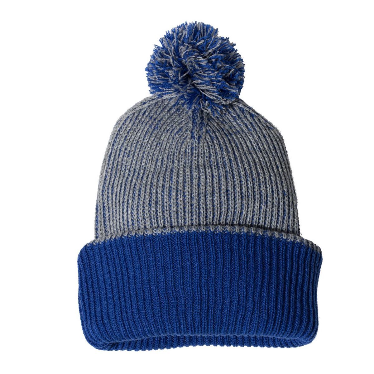 12" Speckled Pom-Pom Cuffed Beanie - SP70