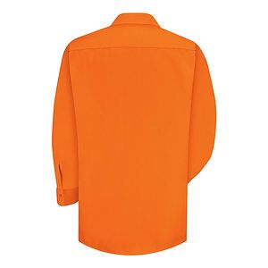 Men's Enhanced Visibility Long Sleeve Work Shirt - SS14