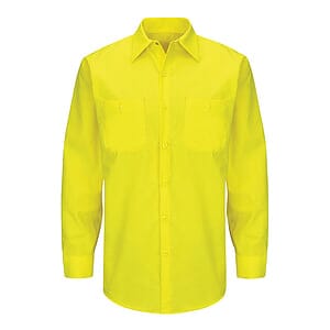 Men's Tall Enhanced & Hi-Visibility Long Sleeve Work Shirt - SY14T