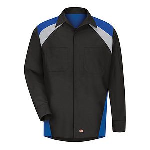 Men's Long Sleeve Tri-Color Shop Shirt - SY18