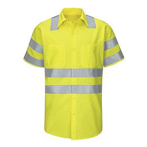 Men's Tall Enhanced & Hi-Visibility Work Shirt - SY24T