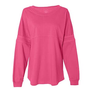 Women's Jersey Pom Pom Long Sleeve T-Shirt - T14