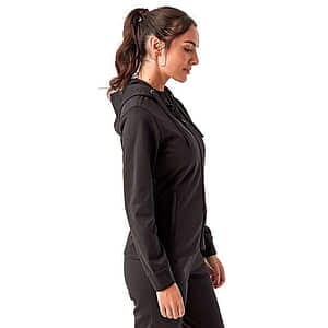 Women's Spun Dyed Full-Zip Hooded Sweatshirt - TD498