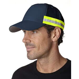 Trucker Reflector High-Visibility Constructed Cap - TR102