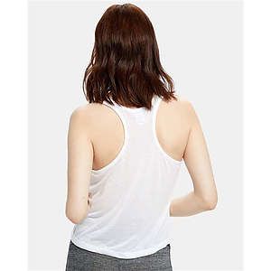 Women's Sheer Cropped Racer Tank Top - US510