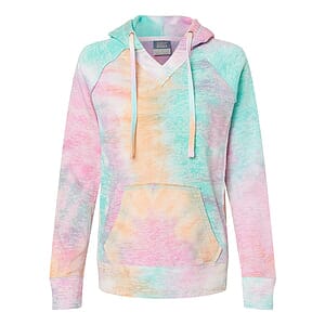 Women’s Courtney Burnout V-Notch Hooded Sweatshirt - W1162