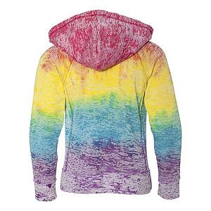 Girls’ Courtney Burnout V-Notch Hooded Sweatshirt - W1162Y