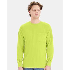 Unisex Workwear Long Sleeve Pocket T-Shirt - W120