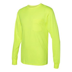 Unisex Workwear Long Sleeve Pocket T-Shirt - W120