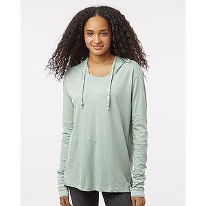 Women's Heathered Jersey Hooded Tunic - W19439