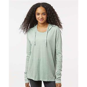 Women's Heathered Jersey Hooded Tunic - W19439