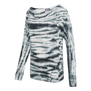 Women's French Terry Off-the-Shoulder Tie-Dyed Sweatshirt - W20173