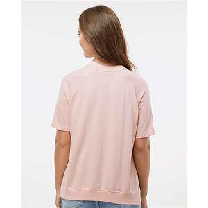 Women's French Terry Short Sleeve Crewneck Sweatshirt - W23711