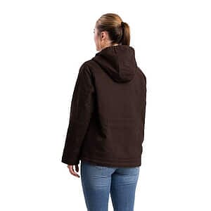 Women's Sherpa-Lined Twill Hooded Jacket - WHJ48
