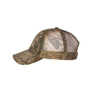 Camo Woven USA Flag Mesh Cap - LC350M