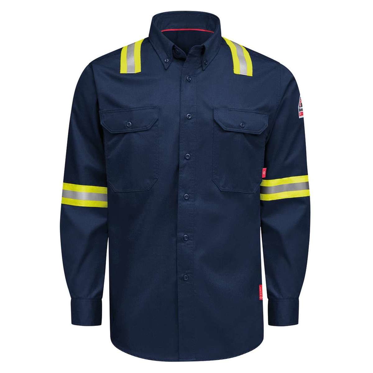 Men's Nomex® Comfort Enhanced-Vis Woven Long Sleeve Shirt - QS26EVH