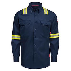 Men's Nomex® Comfort Enhanced-Vis Woven Long Sleeve Shirt - QS26EVH