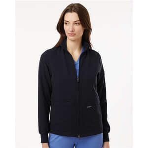 Women's Ceri Essential Full-Zip 6-Pocket Scrub Jacket - W60001
