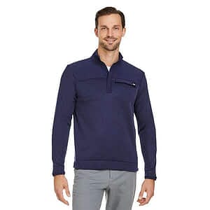 Fleece Quarter Zip Pullover Sweatshirt - 1382920