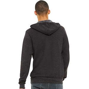 Unisex Sponge Fleece Full-Zip Hoodie Sweatshirt - 3739