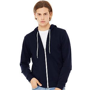 Unisex Sponge Fleece Full-Zip Hoodie Sweatshirt - 3739