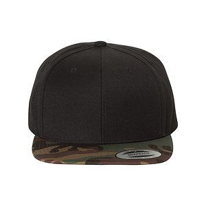 Premium Flat Bill Snapback Cap - 6089M