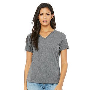 Women's Relaxed Triblend V-Neck Tee - 6415