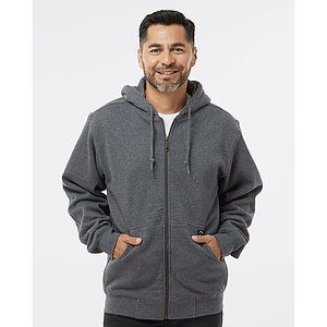 Men's Crossfire Heavyweight Power Fleece Hooded Jacket with Thermal Lining - 7033