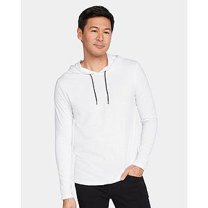Unisex Softstyle® Lightweight Hooded Long Sleeve T-Shirt - 987