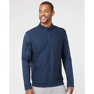 Men's Textured Quarter-Zip Pullover - A295