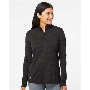 Women's Lightweight Mélange Quarter-Zip Pullover - A476