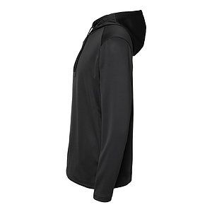 Men's Textured Mixed Media Midweight Hooded Sweatshirt - A530