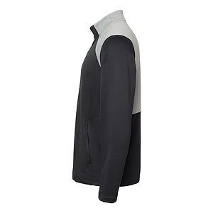 Men's Textured Mixed Media Quarter-Zip Pullover - A532