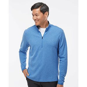 Men's 3-Stripe Quarter-Zip Sweater Pullover - A554
