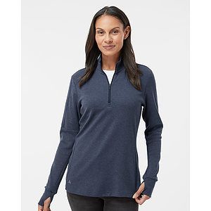 Women's 3-Stripe Quarter-Zip Sweater Pullover - A555