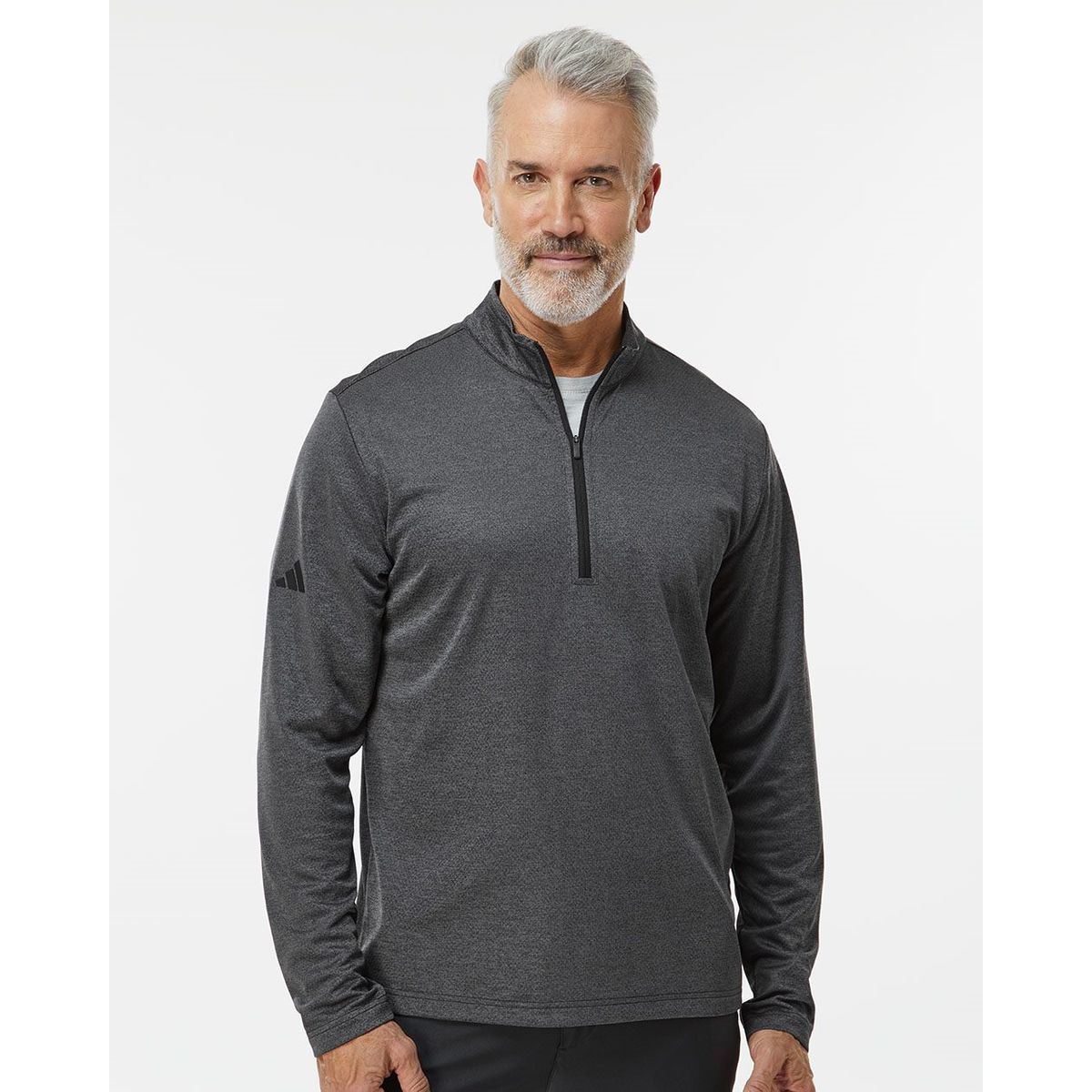 Men's Space Dyed Quarter-Zip Pullover - A593