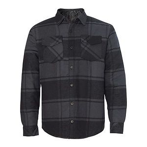 Men's Quilted Flannel Shirt Jacket - 8610