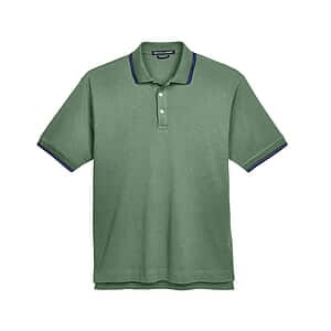 Tipped Perfect Pima Interlock Polo - D140