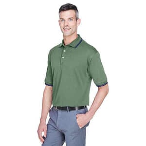 Tipped Perfect Pima Interlock Polo - D140