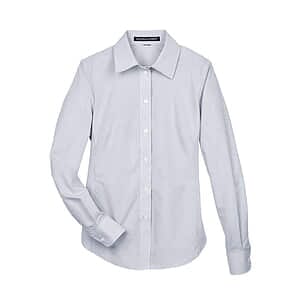 Women's Crown Collection® Micro Tattersall Woven Dress Shirt - DG510W