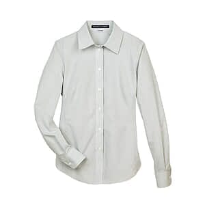 Women's Crown Collection® Micro Tattersall Woven Dress Shirt - DG510W