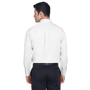 Men's Tall Crown Collection® Solid Stretch Twill Woven Dress Shirt - DG530T