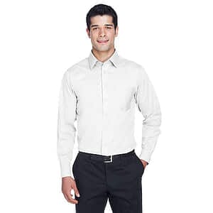 Men's Tall Crown Collection® Solid Stretch Twill Woven Dress Shirt - DG530T