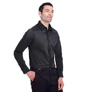 Crown Collection® Stretch Broadcloth Slim Fit Woven Dress Shirt - DG560