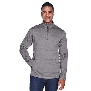 Newbury Mélange Fleece Quarter-Zip Pullover - DG798
