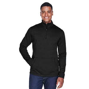 Newbury Mélange Fleece Quarter-Zip Pullover - DG798