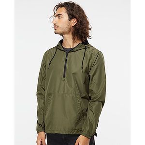 Unisex Lightweight Quarter-Zip Windbreaker Pullover Jacket - EXP54LWP