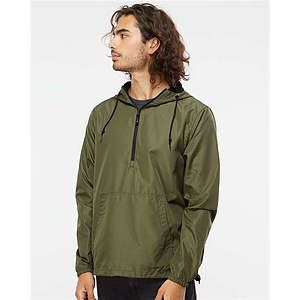 Unisex Lightweight Quarter-Zip Windbreaker Pullover Jacket - EXP54LWP